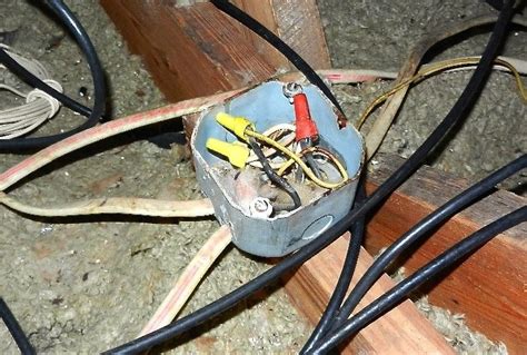 can junction box be under plywood attic|attic junction box pictures.